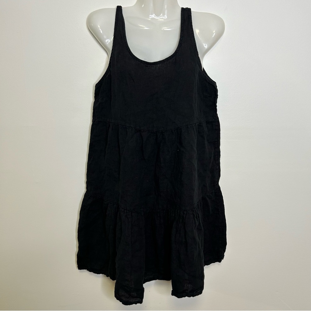 ◾️Astrid 100% Linen Tiered Tunic Dress